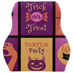 Halloween Cute Cartoon Car Seat Velour Cushion  by Sapixe