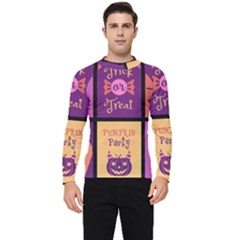 Halloween Cute Cartoon Men s Long Sleeve Rash Guard by Sapixe