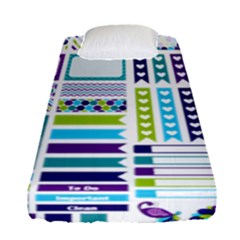 Peacock Pattern Fitted Sheet (single Size) by Sapixe