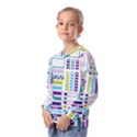 Peacock Pattern Kids  Long Sleeve Tee with Frill  View2