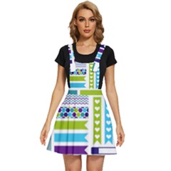 Peacock Pattern Apron Dress by Sapixe