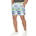 Peacock Pattern Men s Runner Shorts View3