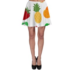 Fruits Cartoon Skater Skirt by Sapixe