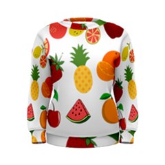 Fruits Cartoon Women s Sweatshirt by Sapixe