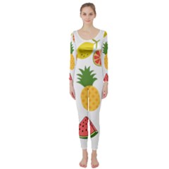 Fruits Cartoon Long Sleeve Catsuit by Sapixe