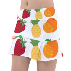 Fruits Cartoon Classic Tennis Skirt by Sapixe