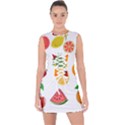 Fruits Cartoon Lace Up Front Bodycon Dress View1