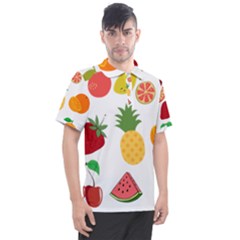 Fruits Cartoon Men s Polo Tee