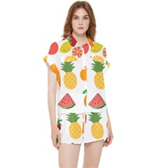 Fruits Cartoon Chiffon Lounge Set by Sapixe