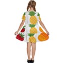 Fruits Cartoon Kids  Short Sleeve Tiered Mini Dress View4