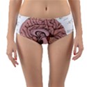 Cerebrum Human Structure Cartoon Human Brain Reversible Mid-Waist Bikini Bottoms View1