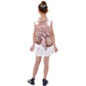 Cerebrum Human Structure Cartoon Human Brain Kids  Cross Back Dress View2