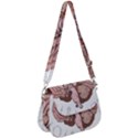 Cerebrum Human Structure Cartoon Human Brain Saddle Handbag View1