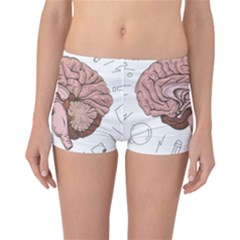 Cerebrum Human Structure Cartoon Human Brain Reversible Boyleg Bikini Bottoms by Sapixe