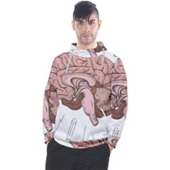 Cerebrum Human Structure Cartoon Human Brain Men s Pullover Hoodie by Sapixe