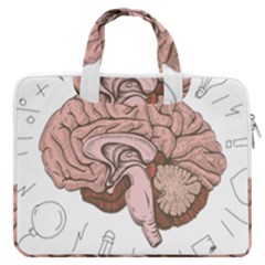 Cerebrum Human Structure Cartoon Human Brain Macbook Pro 16  Double Pocket Laptop Bag  by Sapixe