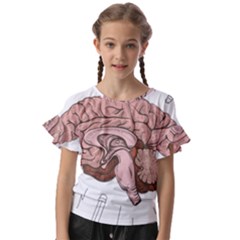 Cerebrum Human Structure Cartoon Human Brain Kids  Cut Out Flutter Sleeves by Sapixe