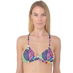 Brain Heart Balance Reversible Tri Bikini Top by Sapixe