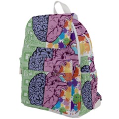 Brain Heart Balance Top Flap Backpack by Sapixe