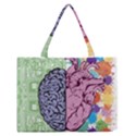 Brain Heart Balance Zipper Medium Tote Bag View1