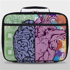 Brain Heart Balance Full Print Lunch Bag by Sapixe