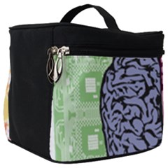 Brain Heart Balance Make Up Travel Bag (big) by Sapixe