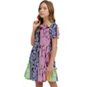 Brain Heart Balance Kids  Puff Sleeved Dress View3