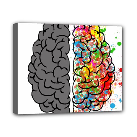 Brain Mind Psychology Idea Hearts Canvas 10  X 8  (stretched) by Sapixe