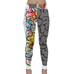 Brain Mind Psychology Idea Hearts Classic Yoga Leggings by Sapixe