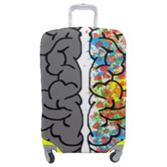 Brain Mind Psychology Idea Hearts Luggage Cover (medium) by Sapixe