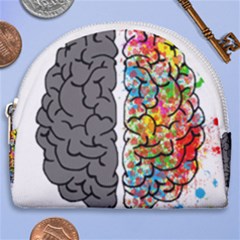 Brain Mind Psychology Idea Hearts Horseshoe Style Canvas Pouch by Sapixe