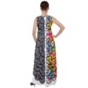 Brain Mind Psychology Idea Hearts Empire Waist Velour Maxi Dress View2