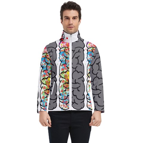 Brain Mind Psychology Idea Hearts Men s Bomber Jacket by Sapixe