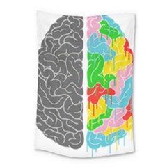 Clip Art Brain Halves Small Tapestry