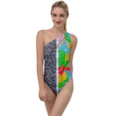 Clip Art Brain Halves To One Side Swimsuit by Sapixe