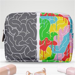 Clip Art Brain Halves Make Up Pouch (medium) by Sapixe