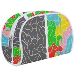 Clip Art Brain Halves Make Up Case (large) by Sapixe