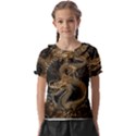 Dragon Pentagram Kids  Frill Chiffon Blouse View1