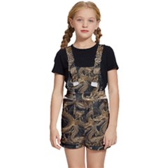 Dragon Pentagram Kids  Short Overalls