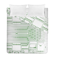 Circuit Board Duvet Cover Double Side (full/ Double Size) by Sapixe