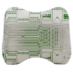 Circuit Board Velour Head Support Cushion by Sapixe