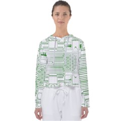 Circuit Board Women s Slouchy Sweat by Sapixe