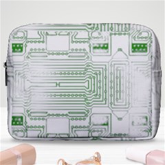 Circuit Board Make Up Pouch (large) by Sapixe