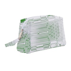 Circuit Board Wristlet Pouch Bag (medium) by Sapixe