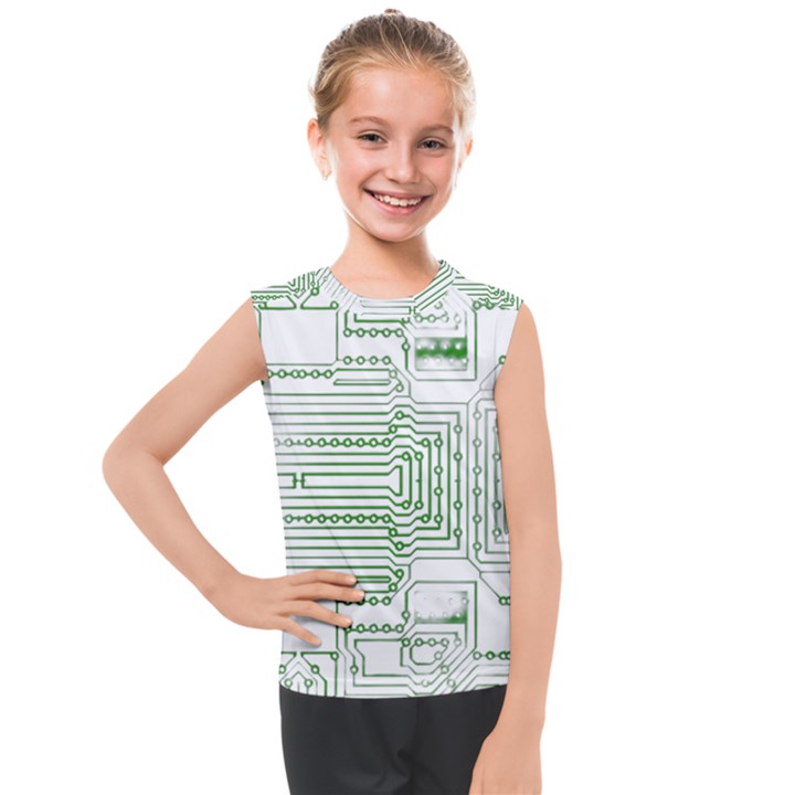 Circuit Board Kids  Mesh Tank Top