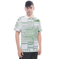 Circuit Board Men s Polo Tee by Sapixe