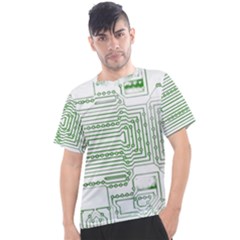 Circuit Board Men s Sport Top by Sapixe