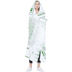 Circuit Board Wearable Blanket by Sapixe