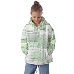 Circuit Board Kids  Oversized Hoodie