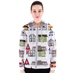 Houses Women s Zipper Hoodie